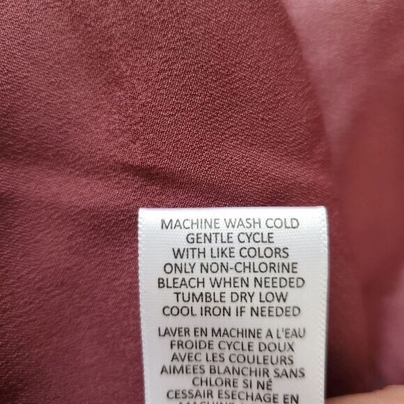 Love, Fire Satin Button-Down Blouse sz 2x - Picture 11 of 11